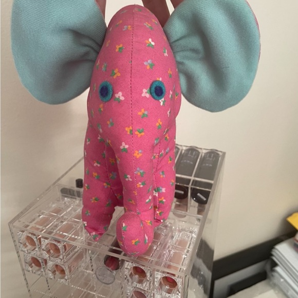 Cotton Calico Elephant toy stuffed animal plush - Picture 6 of 8